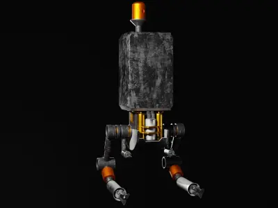 Sci-Fi Drone By Nikdox Low-poly 3D model