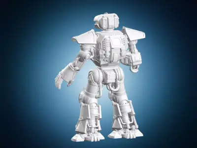 Titan Machine War Miniature 3D print model