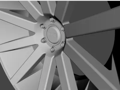 WHEEL BASED on DUB CHR CHROME 3D model