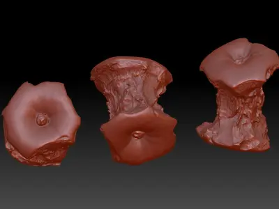 3D printing of apple core can be used for commercial use 3D print model