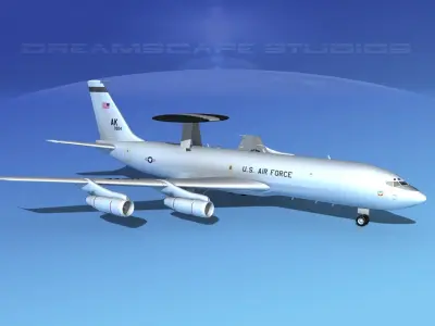 Boeing E-3B Sentry USAF 3 3D model