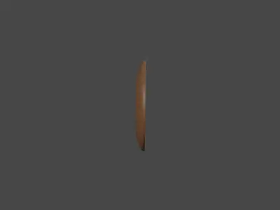 Wooden palte 3d model Free 3D model