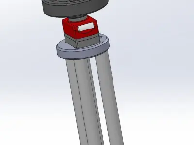 Six axis fine-tuning mechanism 3D model