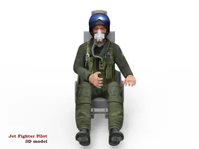 Jet Fighter Pilot 3D model