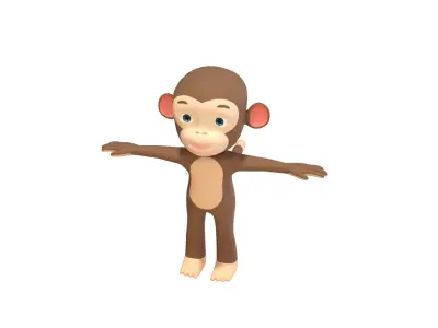  3D Monkey Model 3D model