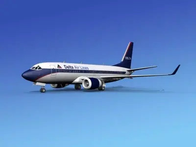 Boeing 737-700ER Delta Airlines 2 3D model