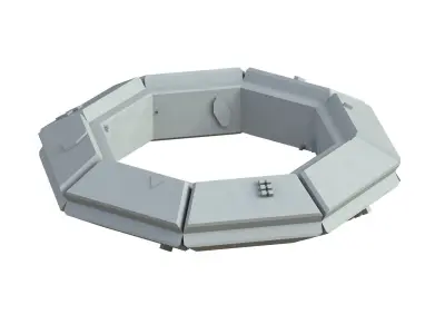 Sci Fi Object No 4119 Low Poly Low-poly 3D model
