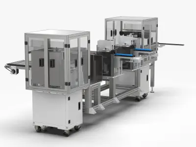 Automatic 18650 Battery X-Ray Testing Machine 3D model