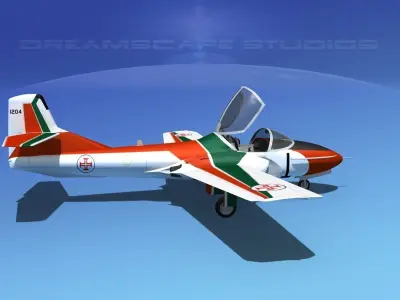 Cessna T-37 Tweetybird V09 Portugal 3D model