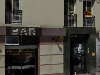 Building apartment Low-poly 3D model