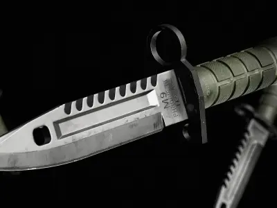 M9 Bayonet Gameready Model Low-poly 3D model