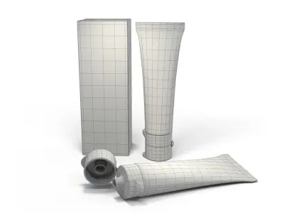 Toothpaste Tube Box 3D model