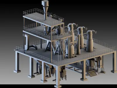 Petrochemical Unit- Vol 02 3D model
