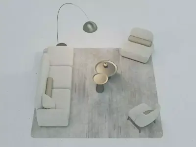 CozyLoungeChairs FurnitureVol1-A4 3D model