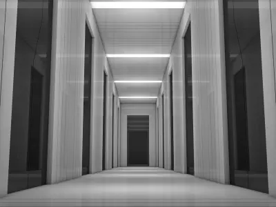Sci Fi Interior 3D model 87