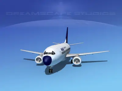 Boeing 737-300 Malev 3D model