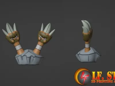 Pokemon Binacle Barbarcle 3D model