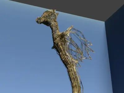 Sea Horse Rock Dragon Sculpt x Low Poly Free low-poly 3D model