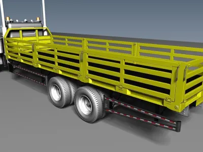 Truck Dropside Kenworth 3D model
