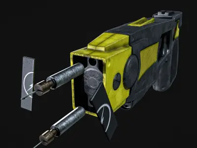 Taser Gun Low-poly 3D model