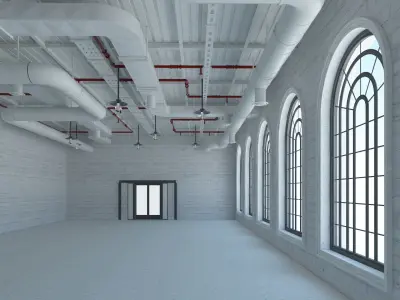 Loft office interior 7 3D model