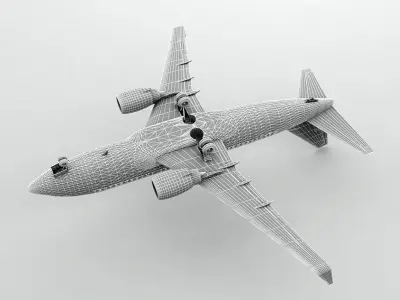 Boeing 737-700 Airliner - Alaska Airlines 3D model