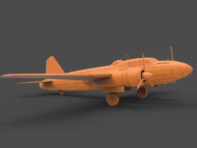 Mitsubishi G4M 3D print model
