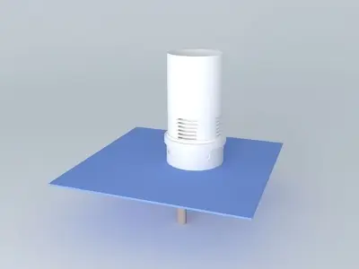 Bell siphon style Affnan With Parts List 3D model