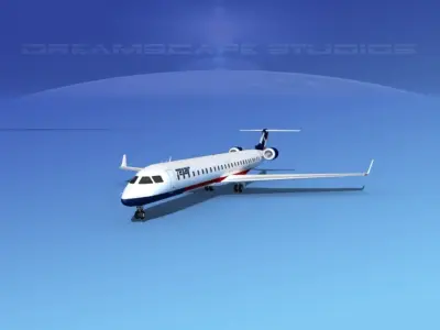 Bombardier CRJ1000 Texair 3D model