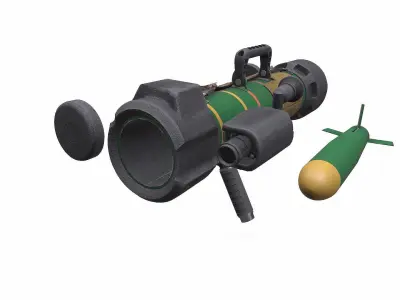FGM 172 SRAW Anti tank Rocket Launcher Low-poly PBR Low-poly 3D model