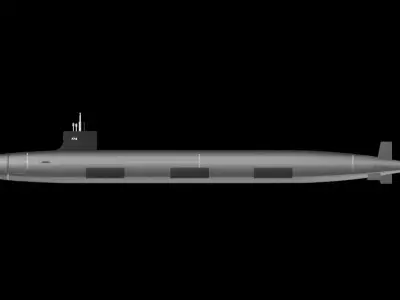 Virginia Class SSN 774 USS Virginia 3D model