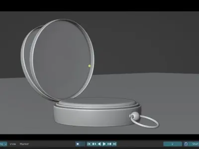 Vintage Old Antique High-poly Compass 3d Model and texture 3D model