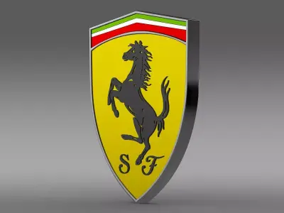 Ferrari logo 3D model