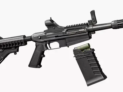 M26 MASS SHOTGUN RIGGED Low-poly 3D model