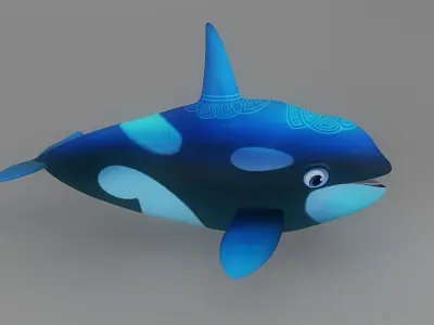 Cartoon Fish 3 Low-poly 3D model