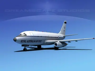 Boeing T-43 RAAF Military Jet 3D model