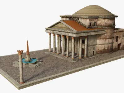 Pantheon in Rome 3D model