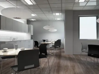 Full Office Interior 21 3D model