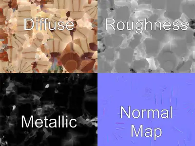 Vintage Hot Air Balloon Classic Striped Model Pack Low-poly 3D model