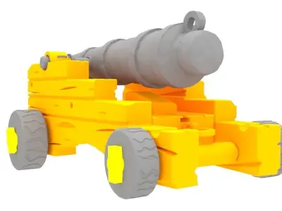 12 Pound Cannon 3D model