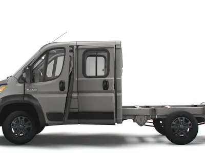 RAM Promaster Chassis Truck CrCab 3450WB HQInterior 2023 3D model