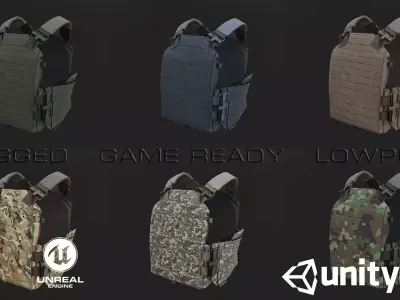 FirstSpear AAC Vest Low-poly 3D model