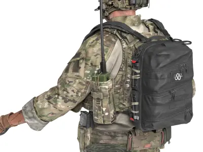 DELTA BAG Low-poly 3D model