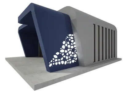 Retail Store Low-poly 3D model