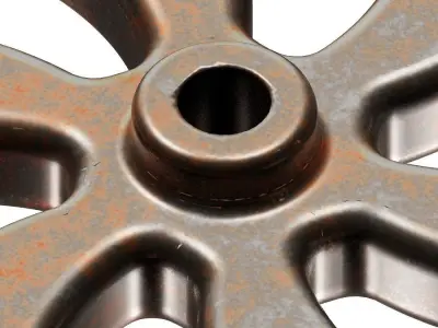 Rusty Steel Rim 3D model