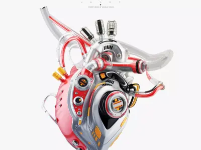 Robotic heart 3D 3D model