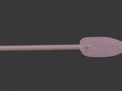 3d low poly shovel Free low-poly 3D model