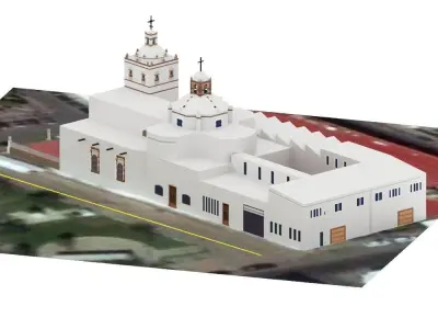 Iglesia de San Francisco Low-poly 3D model