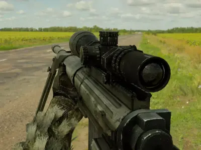 fps Snipers animations Low-poly 3D model