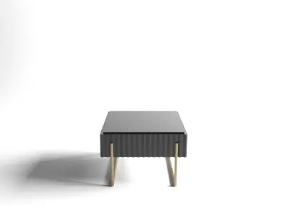 Modern Office Furniture Black Gold best quality boss room Low-poly 3D model